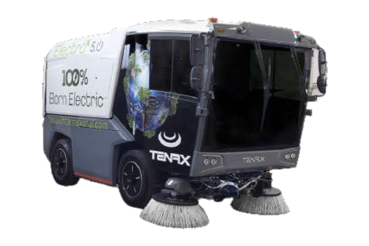 Electric Compact Street Sweeper Tenax Electra 5.0